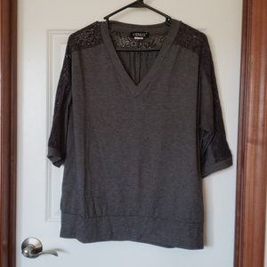 Grey Venus Knit Top